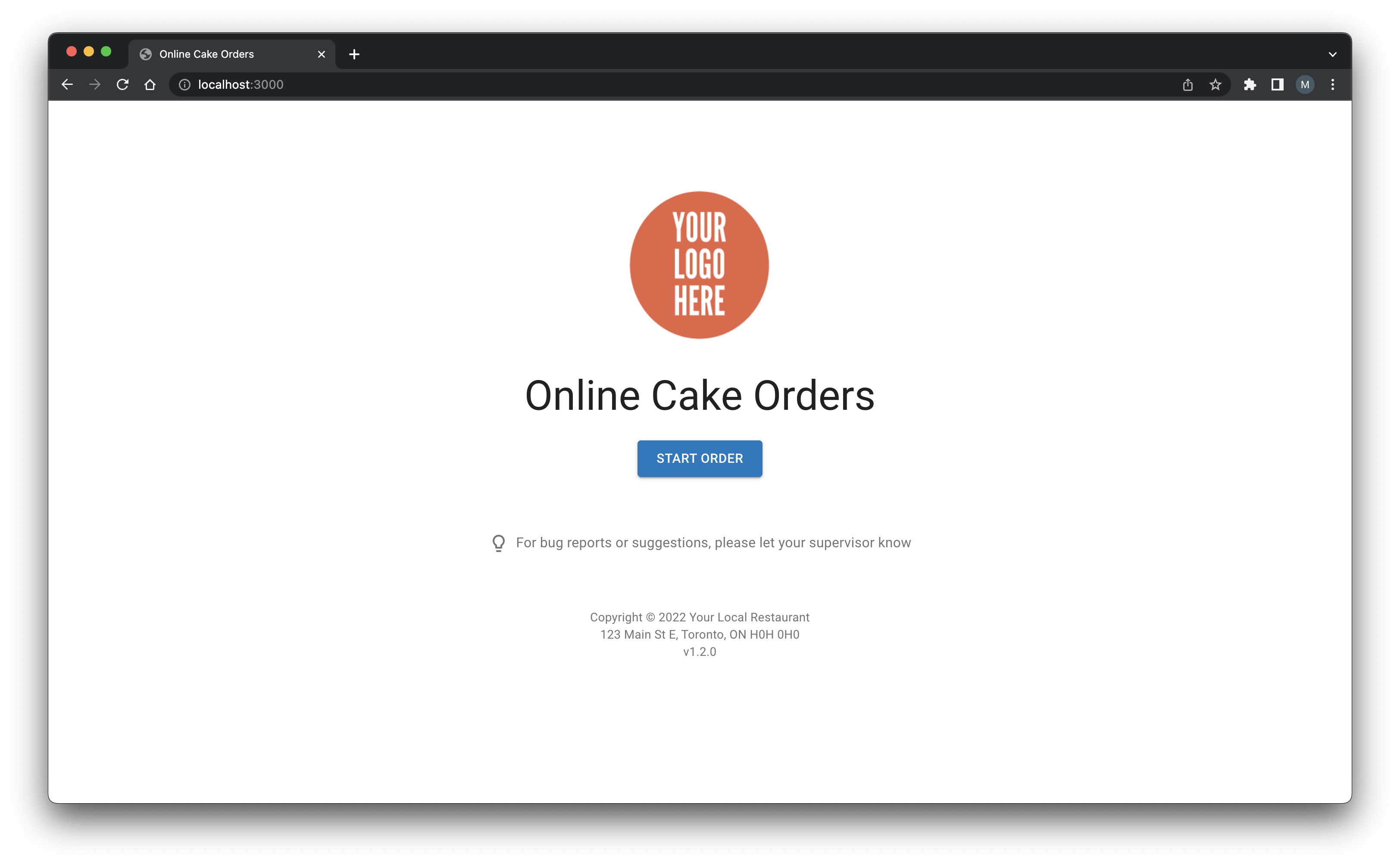 ordering-system-homepage